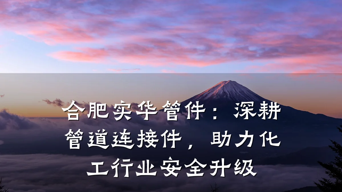 合肥实华管件:深耕管道连接件,助力化工行业安全升级