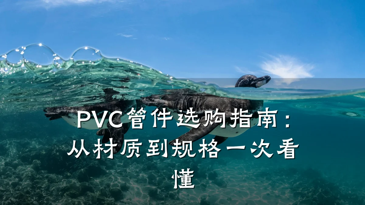 PVC管件选购指南:从材质到规格一次看懂