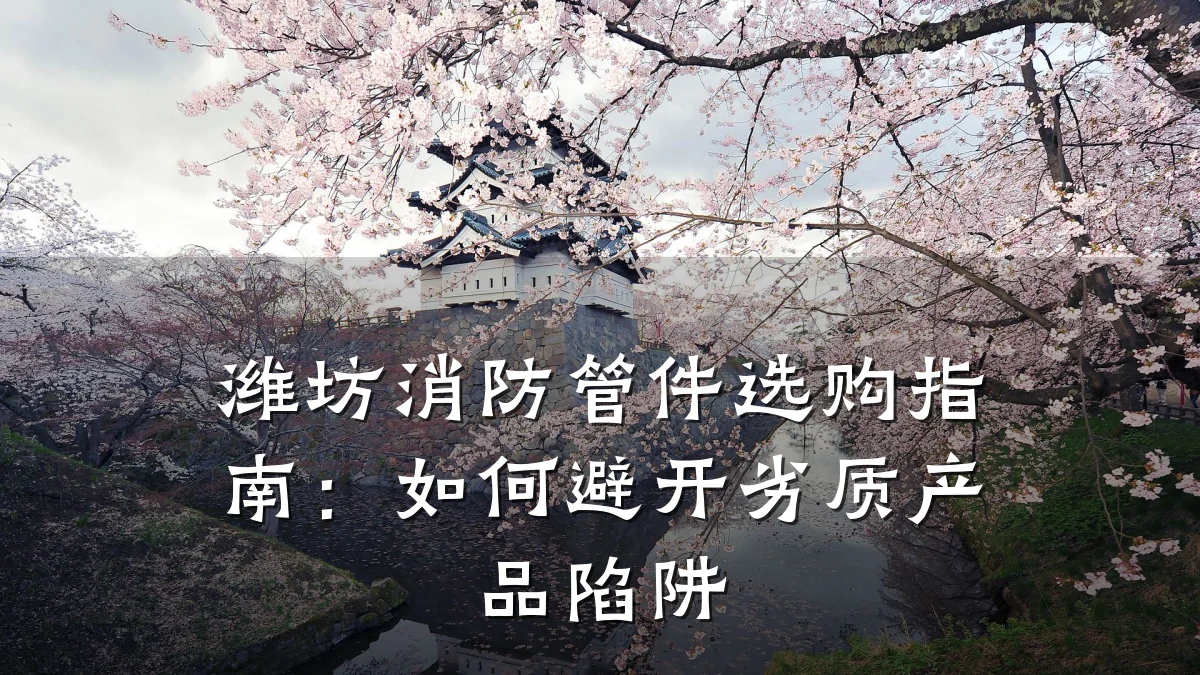 潍坊消防管件选购指南:如何避开劣质产品陷阱