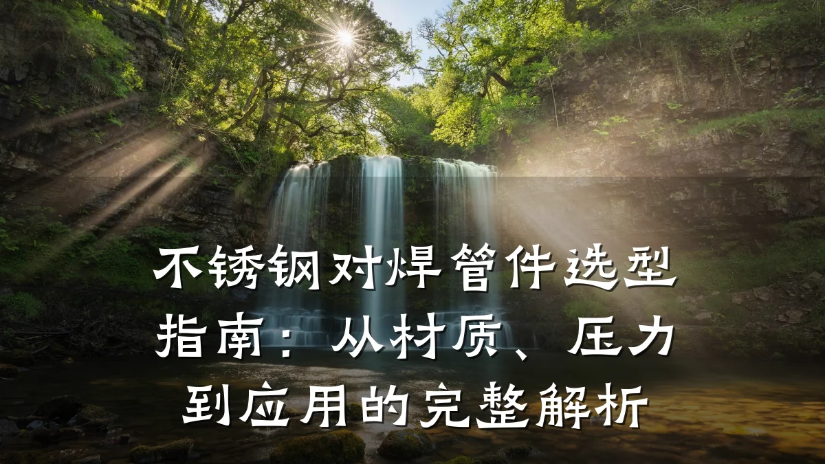 不锈钢对焊管件选型指南:从材质、压力到应用的完整解析
