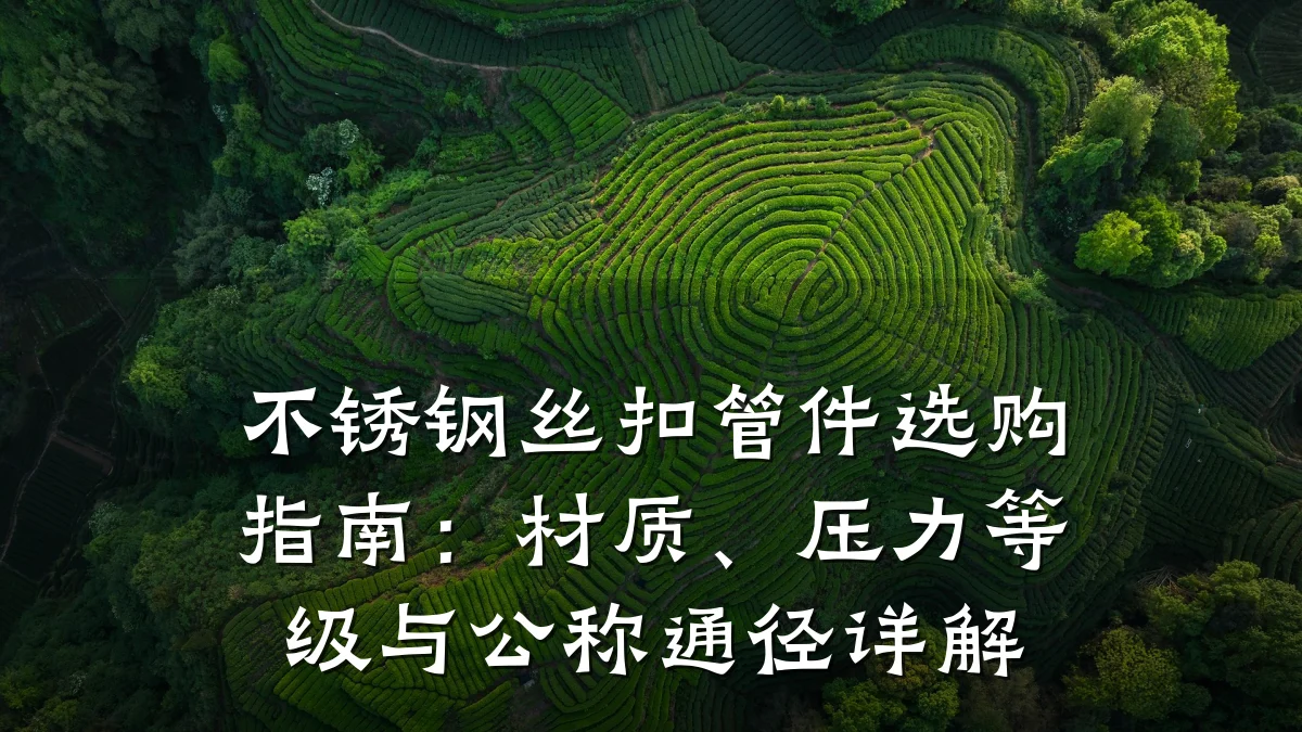 不锈钢丝扣管件选购指南:材质、压力等级与公称通径详解