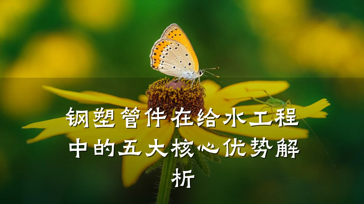 钢塑管件在给水工程中的五大核心优势解析