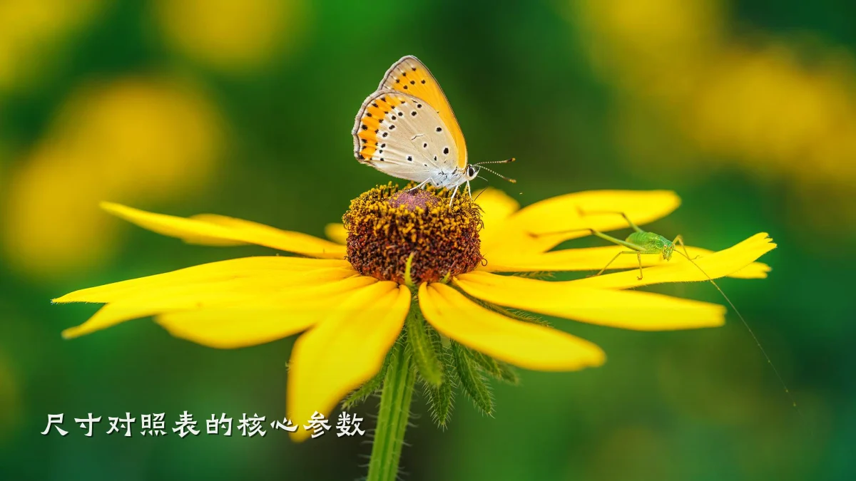 尺寸对照表的核心参数
